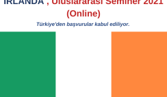 İrlanda , Uluslararası Seminer 2021 (Online)