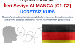 Kıymet Hoca ile ileri Seviye Almanca  [C1-C2] – Ücretsiz Kurs