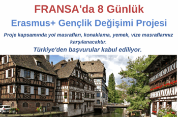 Fransa 8 Günlük Erasmus+ Gençlik Değişimi Projesi