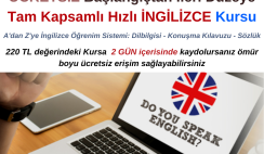 Başlangıçtan İleri Düzeye Tam Kapsamlı Hızlı İngilizce Kursuna Kaydolun