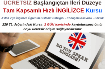Başlangıçtan İleri Düzeye Tam Kapsamlı Hızlı İngilizce Kursuna Kaydolun