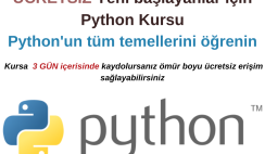 Yeni başlayanlar için Python Kursu – Python’un tüm temellerini öğrenin