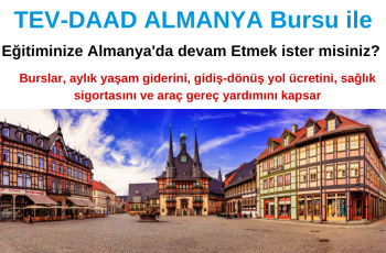 TEV-DAAD Almanya Bursu ile Eğitiminize Almanya’da Devam Etmek ister misiniz?