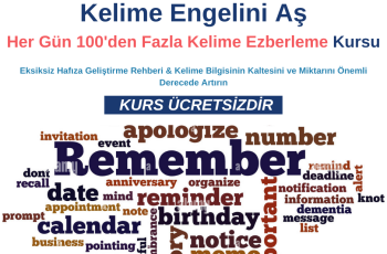 Kelime Engelini Aş: Her Gün 100’den Fazla Kelime Ezberleme Kursu
