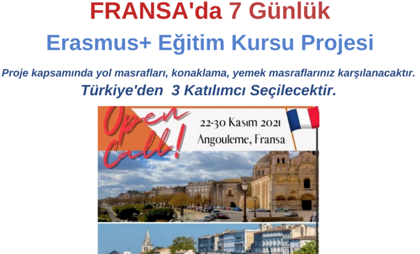 Fransa Erasmus+ Eğitim Kursu 7 Gün – Tüm Masraflar Karşılanıyor img