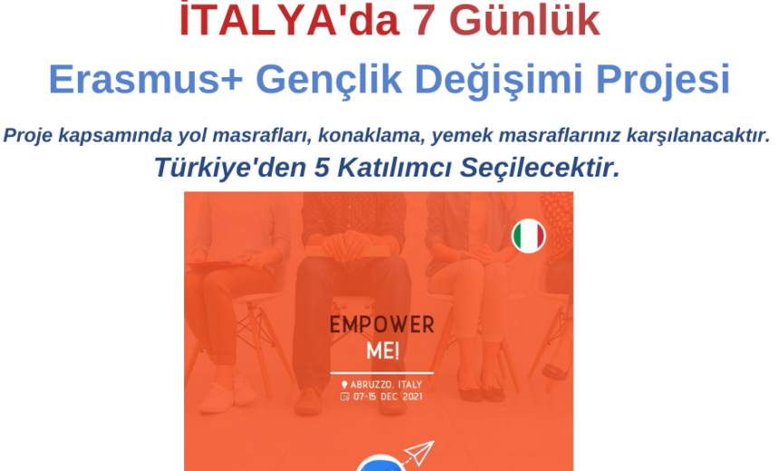 İtalya 7 Günlük Erasmus+ Gençlik Değişimi Projesi img