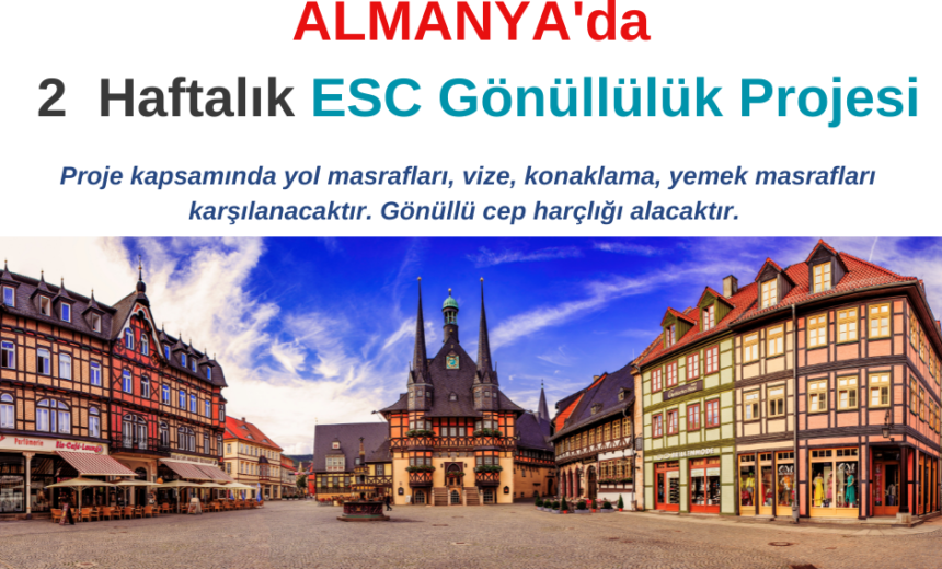 Almanya 2 Haftalık ESC Gönüllülük Projesi img
