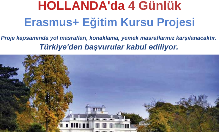 Hollanda 4 Günlük Erasmus+ Training Course Projesi img