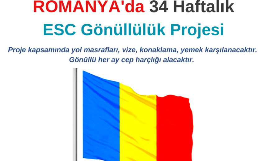 Romanya 34 Haftalık ESC Gönüllülük Projesi img
