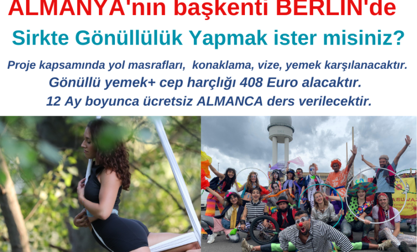 Almanya’nın başkenti Berlin’de Sirkte Gönüllülük Yapmak ister misiniz? img