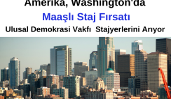 Washington’da Staj Fırsatı – Ulusal Demokrasi Vakfı  Stajyer Duyurusu