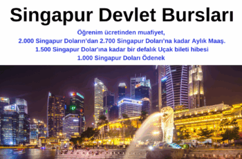 Singapur Devlet Burslarına Başvurma Fırsatını Kaçırmayın