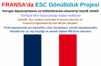 Fransa ESC Gönüllülük Projesi | Avrupa dayanışmasını ve kültürlerarası alışverişi teşvik etmek