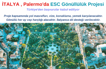 İtalya – Palermo’da ESC Gönüllülük Projesi İtalya – Palermo’da ESC Gönüllülük Projesi