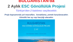 Bulgaristan 2 Aylık ESC Gönüllülük Projesi Bulgaristan 2 Aylık ESC Gönüllülük Projesi