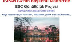 Ispanya başkenti Madrid ESC Gönüllülük Projesi Ispanya başkenti Madrid ESC Gönüllülük Projesi