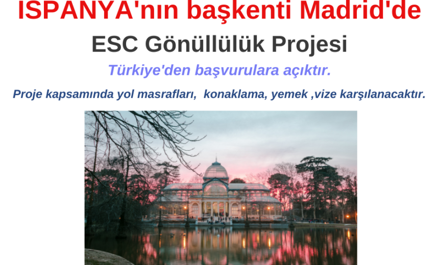Ispanya başkenti Madrid ESC Gönüllülük Projesi img