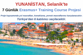 Yunanistan , Selanik 6 Günlük Erasmus+ Gençlik Değişimi