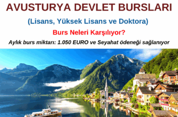 Avusturya Devlet Bursları – Lisans, Yüksek Lisans, Doktora Avusturya Devlet Bursları – Lisans, Yüksek Lisans, Doktora