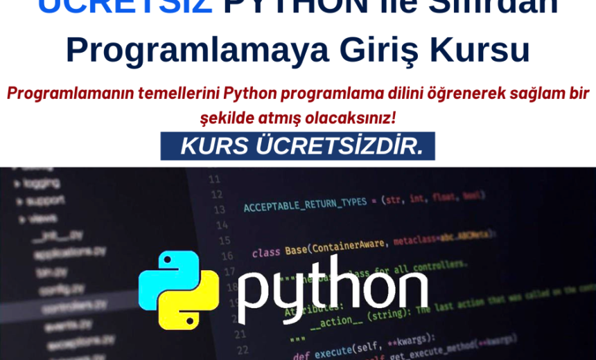 Python ile Sıfırdan Programlamaya Giriş Kursu – ÜCRETSİZ img