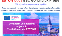 Estonya’da ESC Gönüllülük Projesi