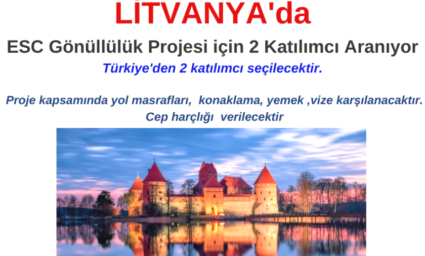 Litvanya’da Gönüllülük Projesi için Türkiye’den 2 Katılımcı Aranıyor img