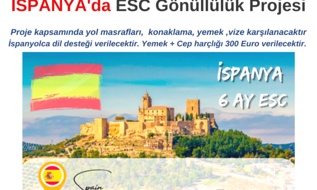 Ispanya 6 Ay ESC Projesine Katılın img