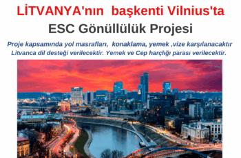 Litvanya başkenti Vilnius Gönüllülük Projesi