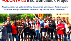 Polonya ESC Gönüllülük Projesi 2022 Polonya ESC Gönüllülük Projesi 2022
