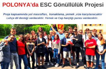 Polonya ESC Gönüllülük Projesi 2022 Polonya ESC Gönüllülük Projesi 2022
