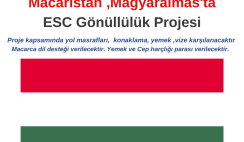 Macaristan , Magyaralmás ESC Gönüllülük Projesi Macaristan , Magyaralmás ESC Gönüllülük Projesi