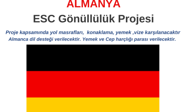 Almanya ESC Gönüllülük Projesi img