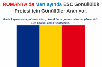Romanya’da Mart ayında Proje için Gönüllüler Aranıyor Romanya’da Mart ayında Proje için Gönüllüler Aranıyor