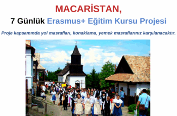 Macaristan 7 Günlük Erasmus+ Eğitim Kursu Projesi Macaristan 7 Günlük Erasmus+ Eğitim Kursu Projesi