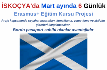 İskoçya , Erasmus+ Eğitim Kursuna Başvurun İskoçya , Erasmus+ Eğitim Kursuna Başvurun