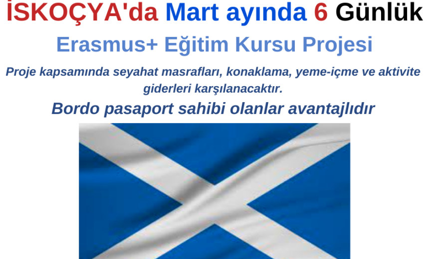 İskoçya , Erasmus+ Eğitim Kursuna Başvurun img