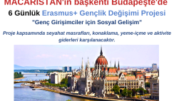 Macaristan başkenti Budapeşte 6 Günlük Proje – “Genç Girişimciler için Sosyal Gelişim” Macaristan başkenti Budapeşte 6 Günlük Proje – “Genç Girişimciler için Sosyal Gelişim”