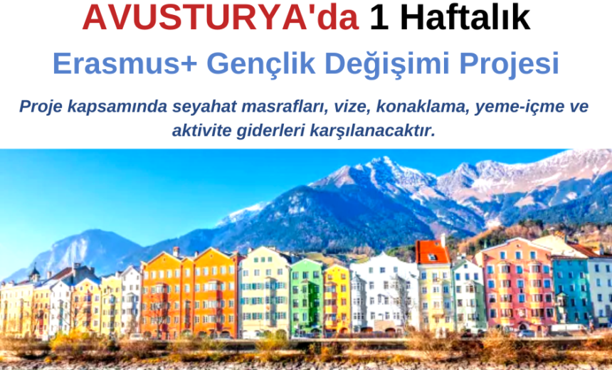 Avusturya 1 Haftalık Erasmus+ Gençlik Değişimi Projesi img