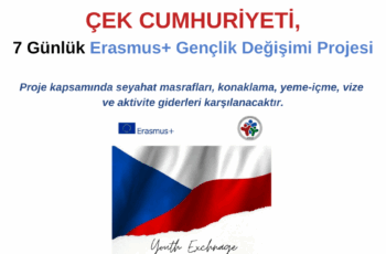 Çek Cumhuriyeti 7 Günlük Erasmus+ Gençlik Değişimi Projesi