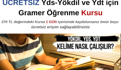 Yds-Yökdil ve Ydt için Gramer Öğrenme Kursu