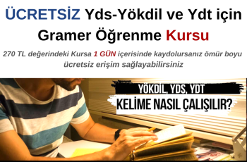 Yds-Yökdil ve Ydt için Gramer Öğrenme Kursu
