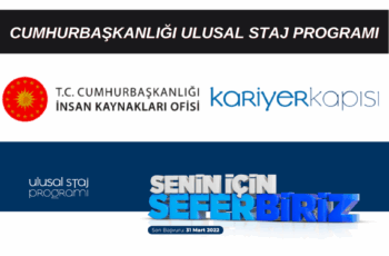 Cumhurbaşkanlığı Ulusal Staj Programı 2023
