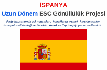 İspanya Uzun Dönem Gönüllülük Projesi