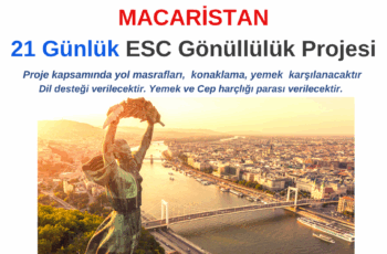 Macaristan 21 Gün Gönüllülük Projesi Macaristan 21 Gün Gönüllülük Projesi
