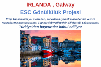 Irlanda , Galway ESC Gönüllülük Projesi Irlanda , Galway ESC Gönüllülük Projesi
