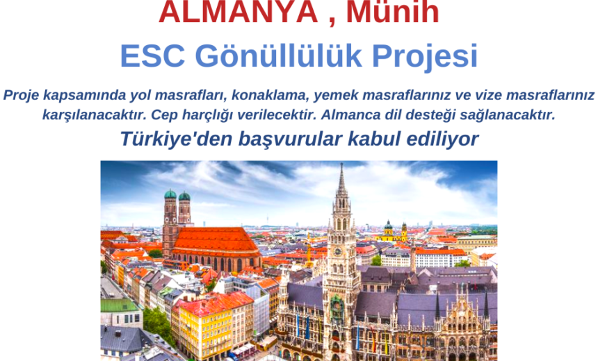 Almanya , Münih Erasmus+ ESC Gönüllülük Projesi img