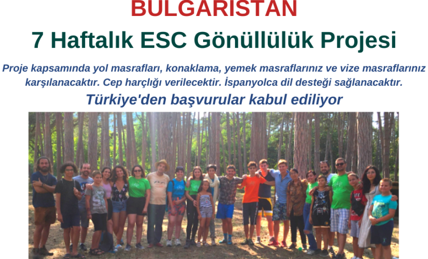 Bulgaristan 7 Haftalık ESC Gönüllülük Projesi img