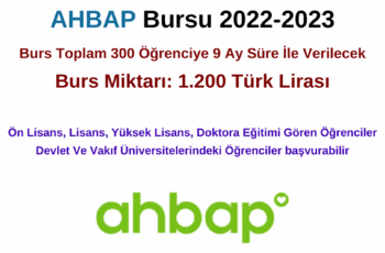 AHBAP 300 üniversite öğrencisine 1.200 TL Burs Verecek