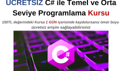 C# ile Temel ve Orta Seviye Programlama Kursu