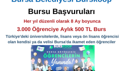 Bursa Belediyesi Burskoop Bursu – Aylık 500 TL Burs